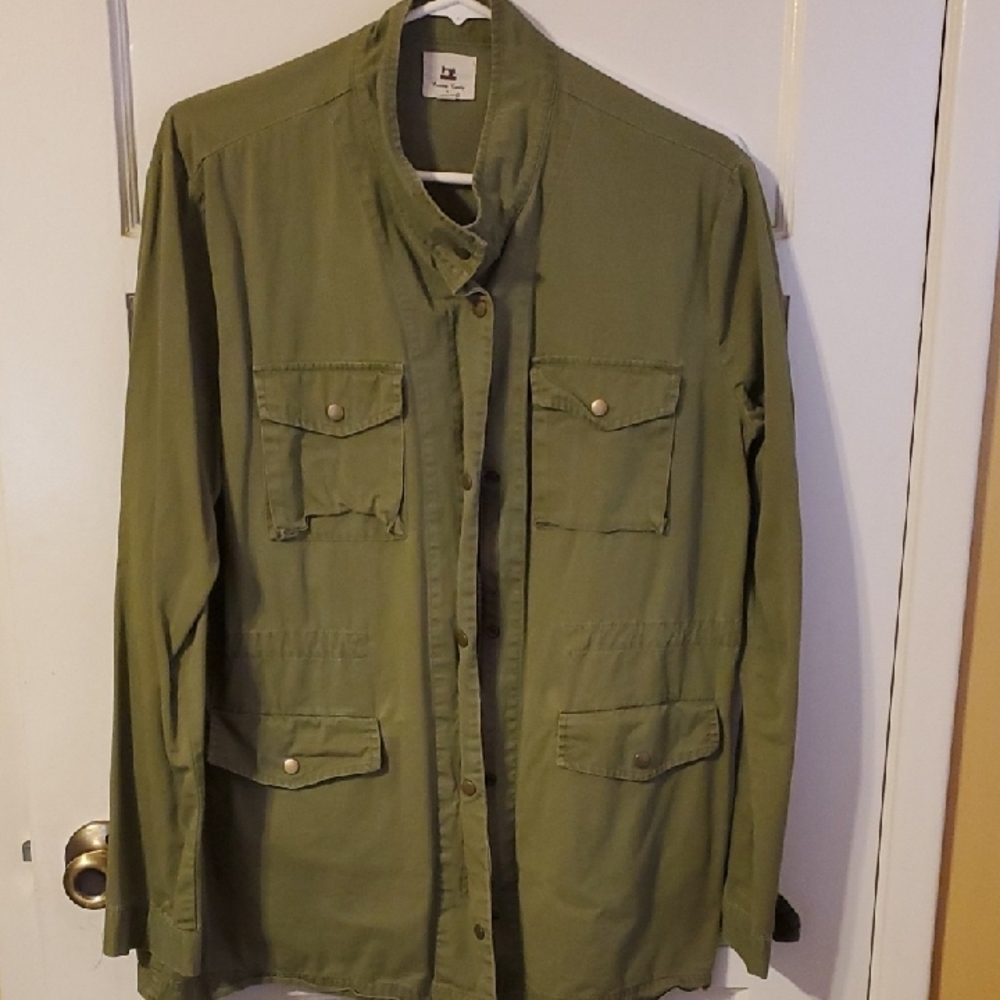 Cotton Candy Green Military Field Jacket